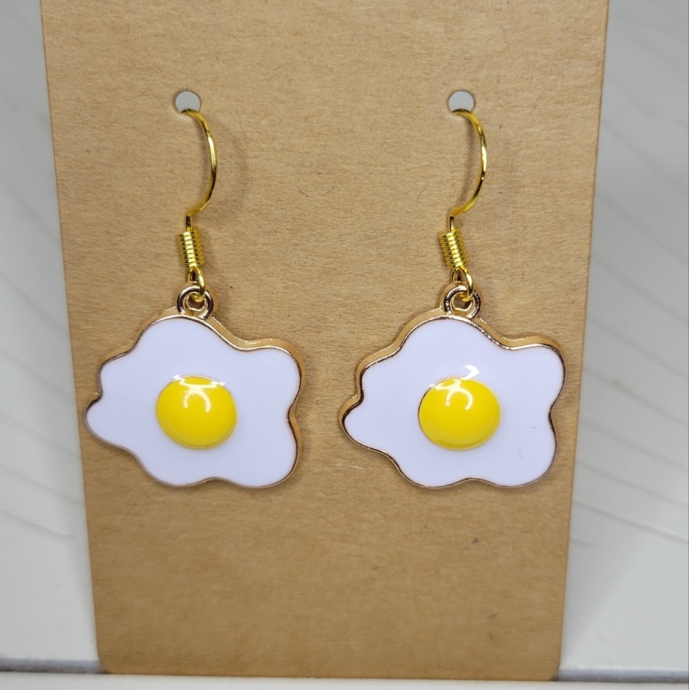 Fried Egg Earrings